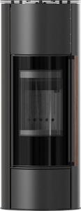Stufa KRATKI ERIK Ø150 5,5kW Maniglia nera Termotec in legno Jatoba