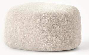 Pouf ovale in bouclé Wolke
