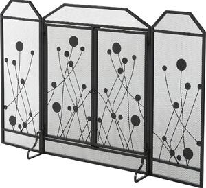 DecHome Parascintille Per Caminetto Pieghevole Porta Magnetica 125x80 cm - 830D76