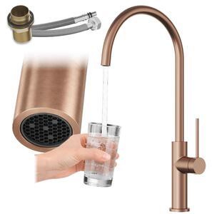 Granitan | Miscelatore da cucina - Rubinetto girevole - Rubinetto girevole a 360° - Risparmio idrico - Stile loft - SLIM
