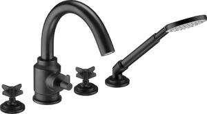 4-hole bathtub mixer with shower set
