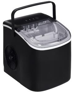 HOMCOM Macchina del Ghiaccio da 9 Cubetti in 6-12 Minuti con Cestello e Paletta Inclusi, 23.8x30.5x29 cm, Nero|Aosom