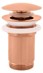 Slezák-RAV: Scarico lavabo CLICK-CLACK 5/4 - ROSA ORO - lucido MD0484ZRL