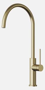 Granitan | Miscelatore da cucina - Rubinetto girevole - Rubinetto girevole a 360° - Oro - Risparmio idrico - Stile loft - SLIM