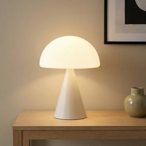 Fabas Luce Lampada da tavolo a LED Blip, dimmerabile, Bianco / Opale, Soggiorno / Sala da pranzo, Vetro, Moderno, Lampada da tavolo LED