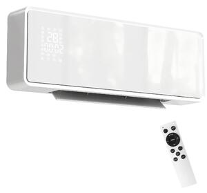 DecHome Termoventilatore Stufa Elettrica Ceramica 2000W a Parete con 3 Modalit Temperatura Regolabile Timer Telecomando Blocco Bambini colore Bian