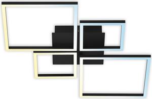 Lampada da soffitto a LED con telecomando CCT nero 40W dimmerabile metallo Briloner