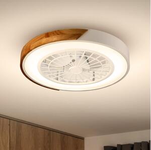 Brilagi-LED Dimmerabile lampada con ventilatore LED/30W/230V 3000-6500K bianco/rovere + telecomando