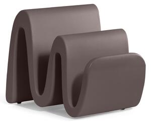 Portariviste in Polietilene WAVE come un onda Sinuosa Dimensioni 38x35.5x h 35 cm Stile vivace e moderno