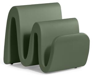 Portariviste in Polietilene WAVE come un onda Sinuosa Dimensioni 38x35.5x h 35 cm Stile vivace e moderno