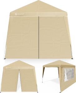 CASARIA® Gazebo Pop-up 3x3m Padiglione Incl 2x Pannelli Laterali Colori a Scelta Protezione UV50+ Borsa Pieghevole Tenda Festa Eventi Esterno Giardino