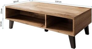 Cama NORD-CT, Tavolino, Forma rettangolare, 4 gambe, Rovere Wotans