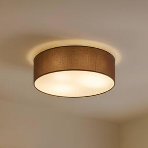 Plafoniera soffitto Sebatin Lindby, dimmerabile, Marrone / Ruggine, Camera da letto, Tessuto / Stoffa / Seta, Moderno, Plafoniera