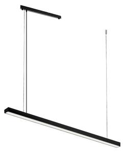 Lampadario a LED HIATE nero 24 W, bianco caldo 2930 lm, alluminio, dimensioni: 150 x 120 x 3,14 cm, IP20, Shilo