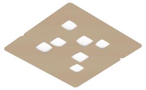 Lampada a Soffitto GISELLE P/G 7XGX53 Max 7x8W in Alluminio Tortora, Design Moderno Biemissione 120° per Interni - Gealuce