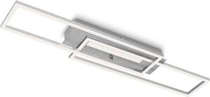 Lampada da soffitto a LED con funzione memoria, commutabile separatamente, 40 W, metallo argento Briloner