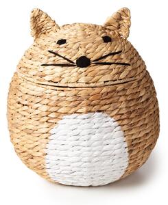 Cesto portagiochi da bambini in giacinto d'acqua di colore naturale ø 40x43 cm Cat - Compactor