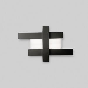 Lampada a soffitto DOHA P/M LED 40W 3750lm 3000K 120° in alluminio e metacrilato bisatinato finitura nero - Gealuce