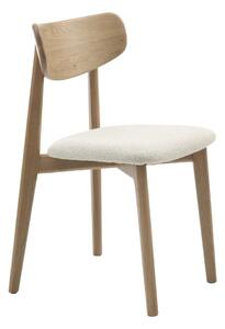 Sedia da pranzo in colore crema-naturale Elim - Unique Furniture