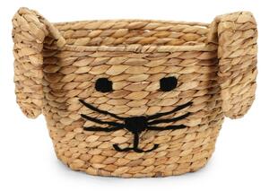 Cesto portagiochi da bambini in giacinto d'acqua di colore naturale ø 35x26 cm Rabbit - Compactor