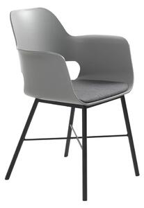 Sedia da pranzo Wrestler grigia Whistler - Unique Furniture