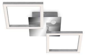 Lampada da soffitto a LED con sensore di movimento IP44 12 W argento metallo-plastica Telefunken