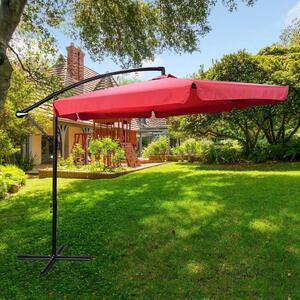 Ombrellone grande orientabile ERYX - rosso