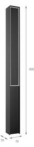 Lampada da esterno a LED MODO LED/23,4W/230V 4000K IP44 80 cm nera