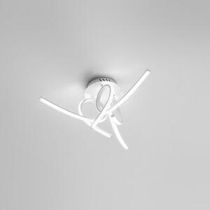 Lampada a Soffitto TOSCA P/3 LED Integrato 45W 2500lm 4000K Luce Naturale - Alluminio Satinato Bianco Diffusore in Silicone - Gealuce