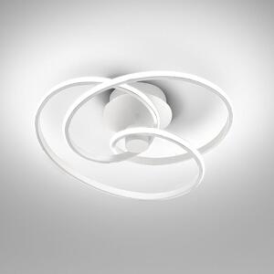 Lampada a soffitto Diva P/P Bianco - Plafoniera LED 42W 3000K 2200lm in alluminio e silicone opale, Dimmerabile taglio di fase - Gealuce