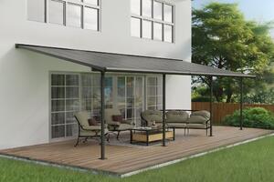 Tettoia per terrazza in alluminio Sierra Palram - Canopia 3 x 7,3 m antracite Heat Block