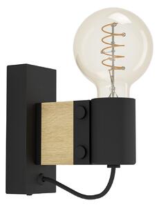 Applique Vintage Bailrigg Acciaio Nero 1 Luce E27