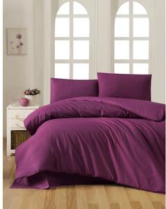 Biancheria da letto in viola scuro in cotone renforcé per letto matrimoniale 200x200 cm – Mijolnir