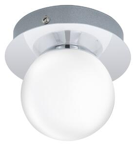 Plafoniera Moderna Mosiano Acciaio Cromo 1 Luce Led Integrato 3,3W