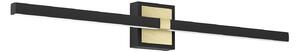 Applique Moderna Peguera Alluminio Nero Luce Led Integrato 17,5W