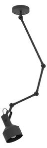 Plafoniera Vintage Takeley Acciaio Nero 1 Luce E27