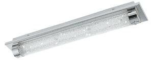 Plafoniera Moderna Tolorico Acciaio Cromo Luce Led Integrato 20,5W