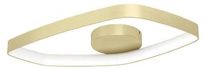 Plafoniera Moderna Vallerosa Alluminio Ottone Spazzolato Led Integrato 25,2W