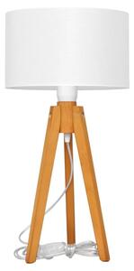 Lampada da tavolo ALBA 1xE27/60W/230V bianco/quercia