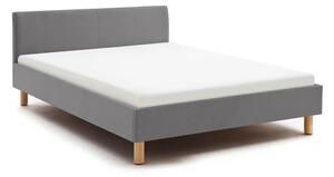 Letto matrimoniale imbottito grigio chiaro rete non inclusa 140x200 cm Lena – Meise Möbel