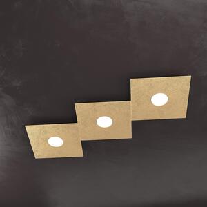 Applique Moderna Eccentric Metallo Foglia Oro 3 Luci Gx53