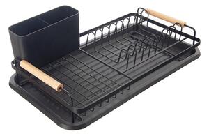 Scolapiatti nero in metallo 43x23,5 cm Radka – Orion