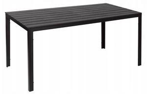 Grande tavolo da giardino nero