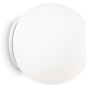 Ideal Lux Mapa Bianco AP1 D30 lampada da parete moderna in vetro soffiato bianco acidato