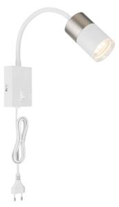 Globo 57851W - Faretto da parete BRISBON 1xGU10/25W/230V bianco/cromo