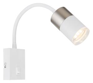 Globo 57851W - Faretto da parete BRISBON 1xGU10/25W/230V bianco/cromo