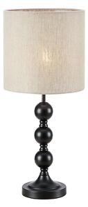 Markslöjd 108575 - Lampada da tavolo OCTO 1xE27/40W/230V beige/nero