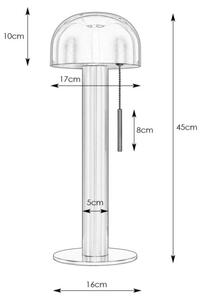 Markslöjd 108576 - Lampada da tavolo COSTA 2xG9/18W/230V nero/oro