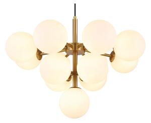 Globo 56143-13G - Lampadario a sospensione con filo GRAPPY 13xG9/5W/230V diametro 56 cm oro