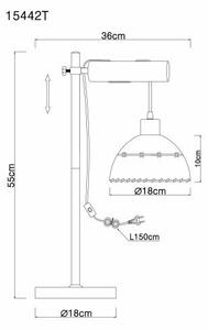 Globo 15442T - Lampada da tavolo REX 1xE27/60W/230V